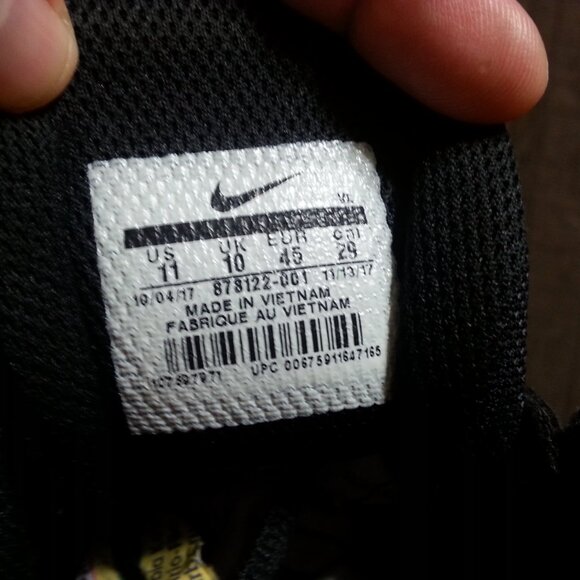 Nike Alpha Football Cleats Men;s 11 Black Silver 8787122-001 - Picture 15 of 15